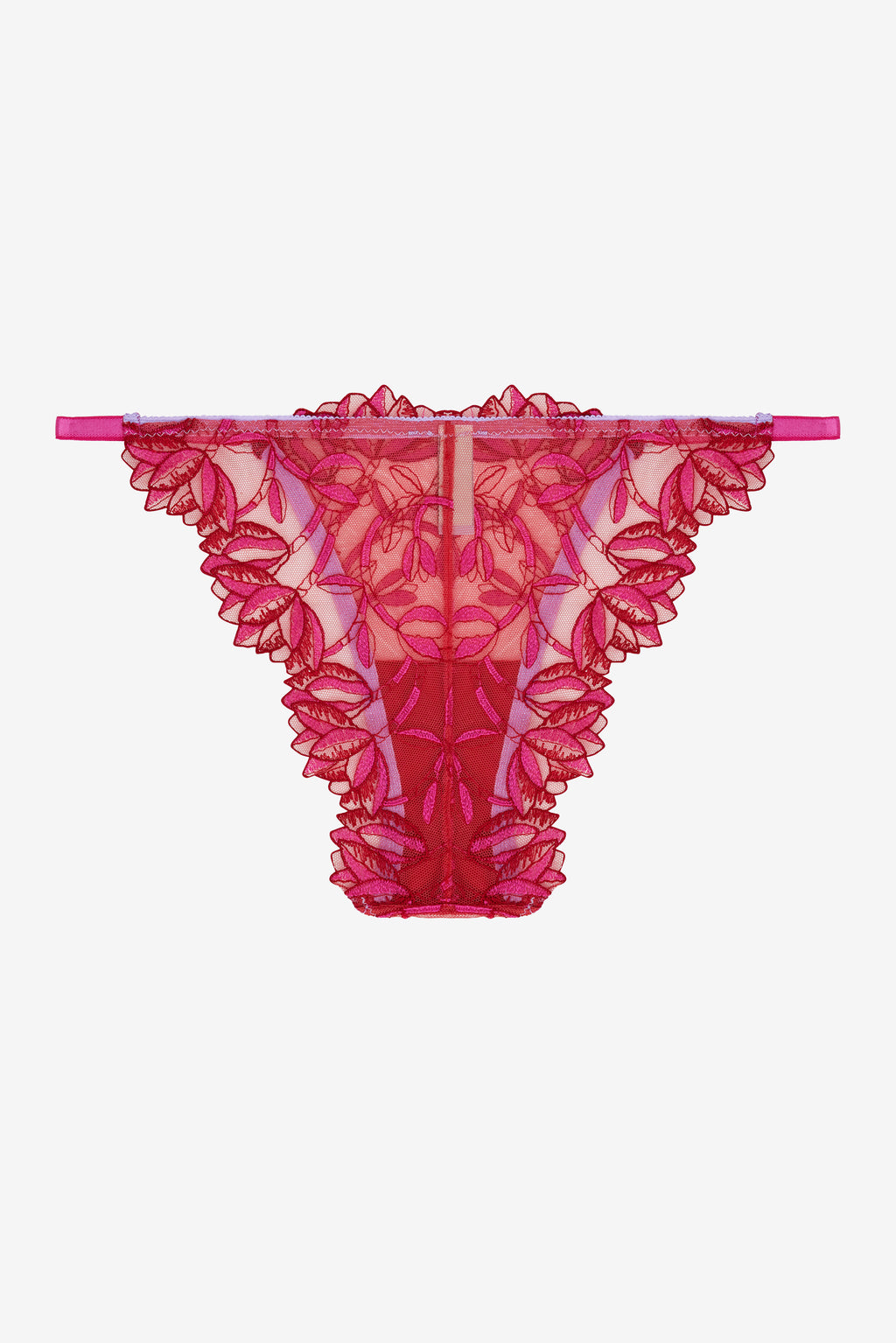 Flammée - Red Pink Floral Print Brief
