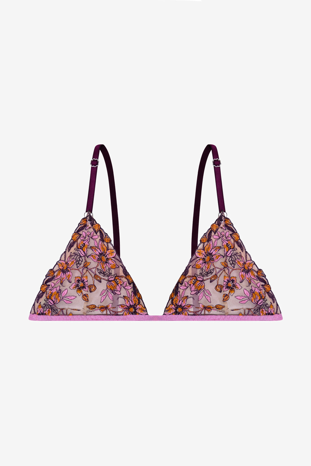 Lumière - Orange Floral Print Bralette
