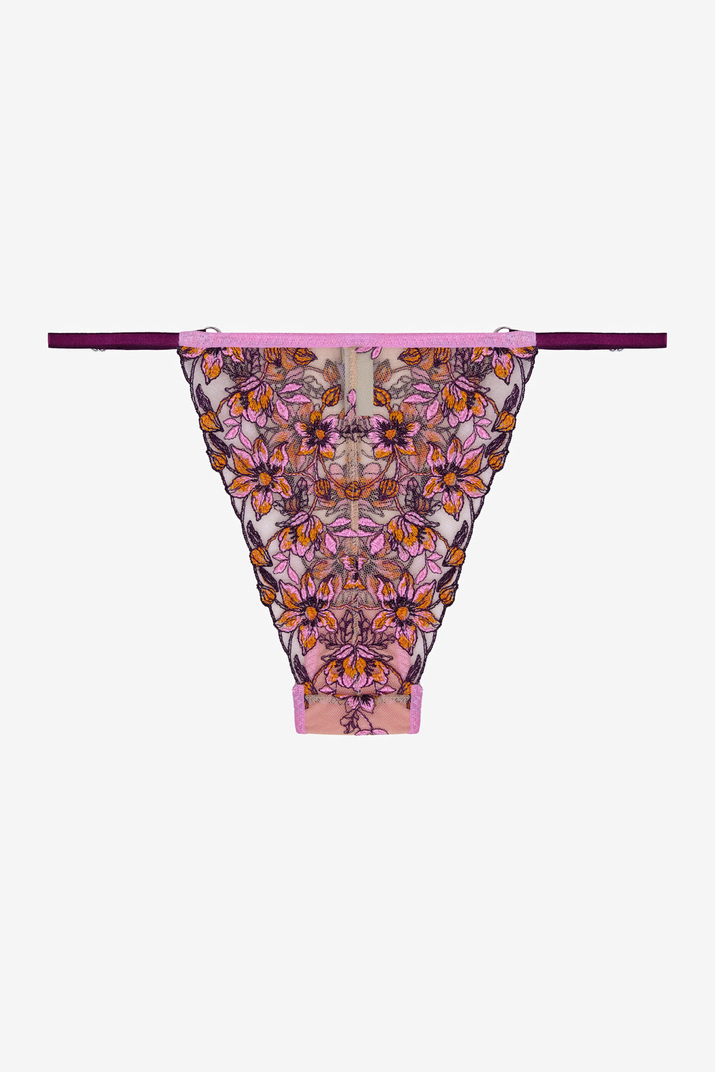 Lumière - Orange Floral Print Brazilian