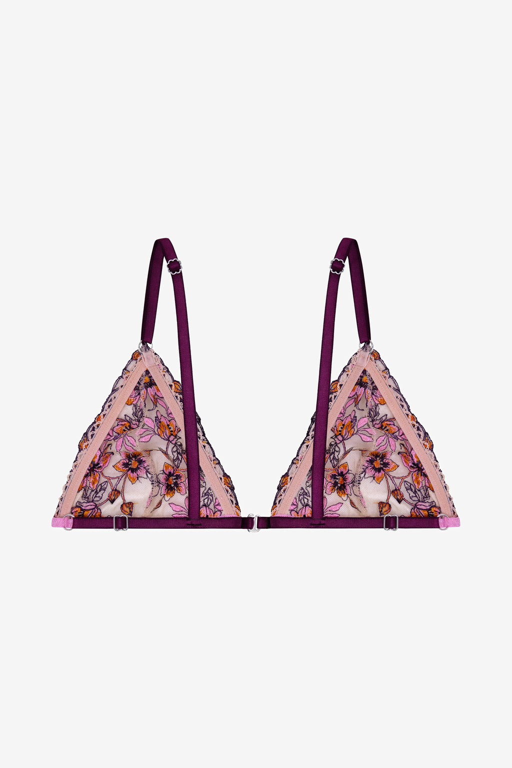Lumière - Orange Floral Print Bralette
