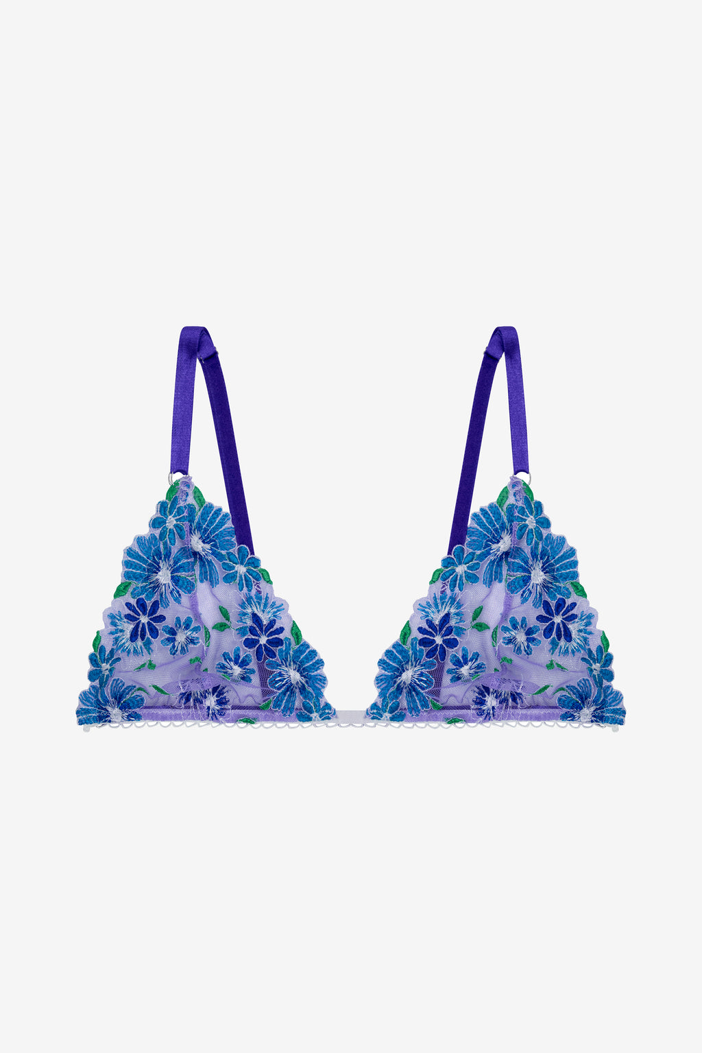Lilac Floral Print Bralette