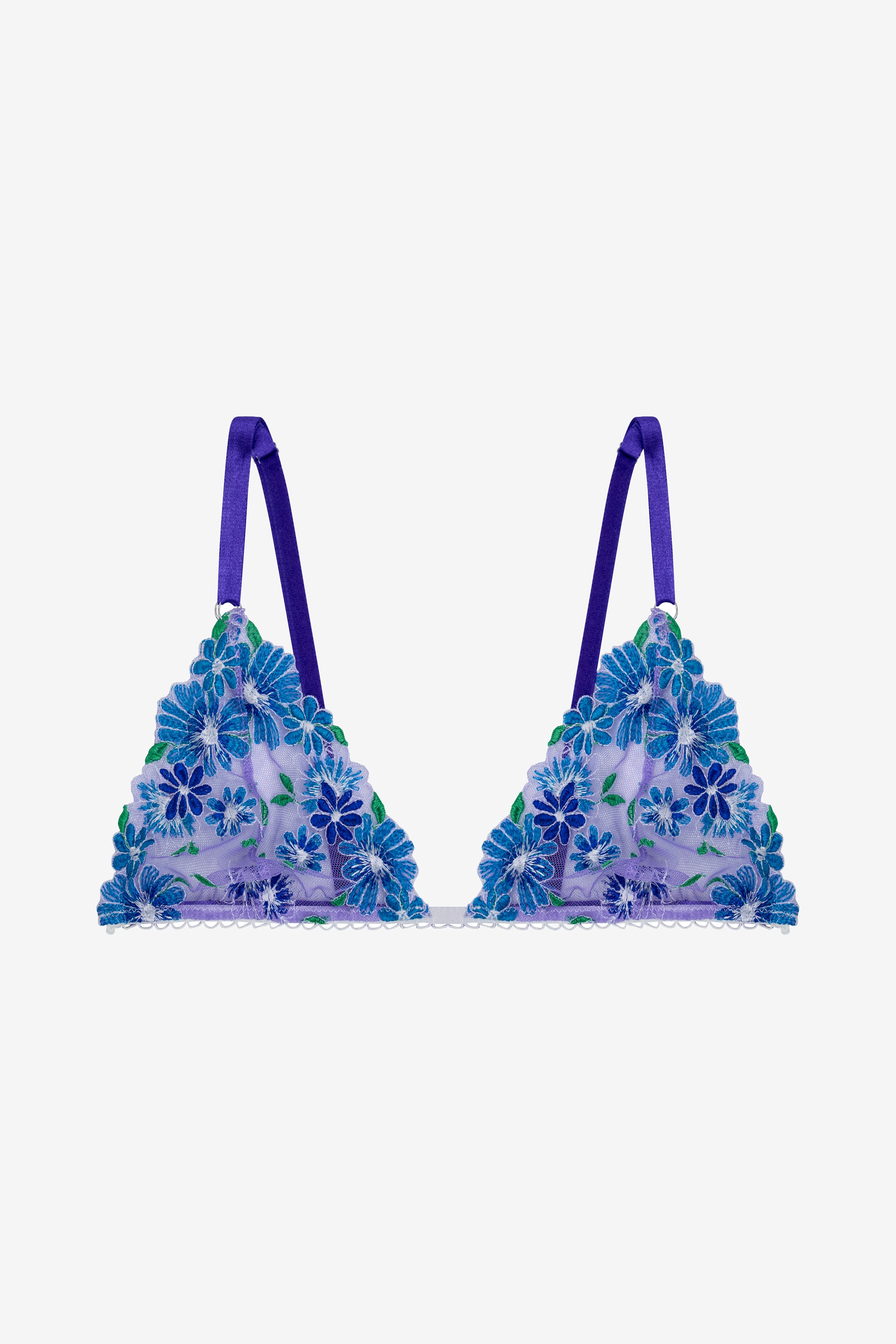 Lilac Floral Print Bralette