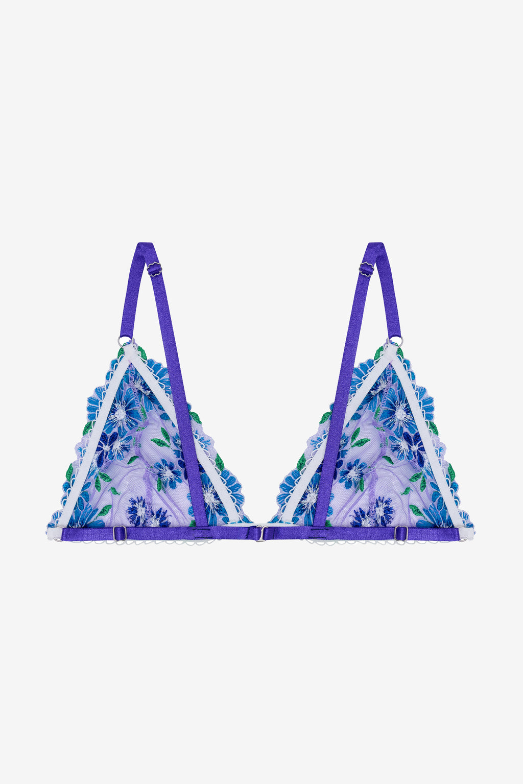Lilac Floral Print Bralette
