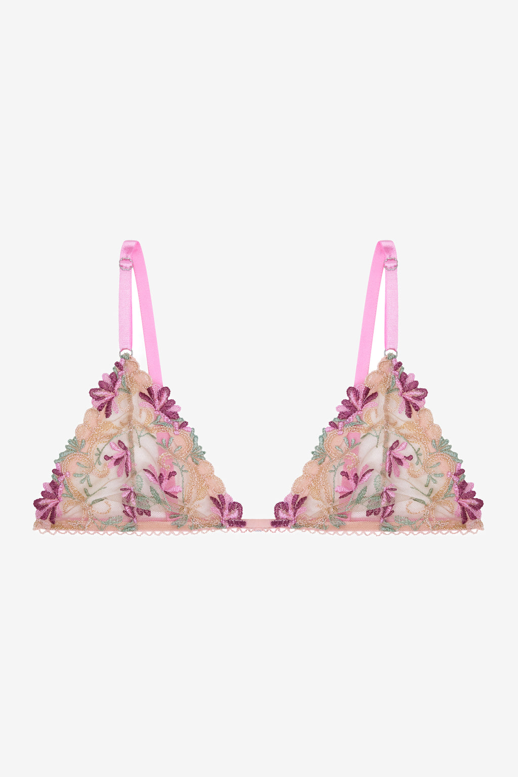 Aurore- Pastel Floral Print Bralette