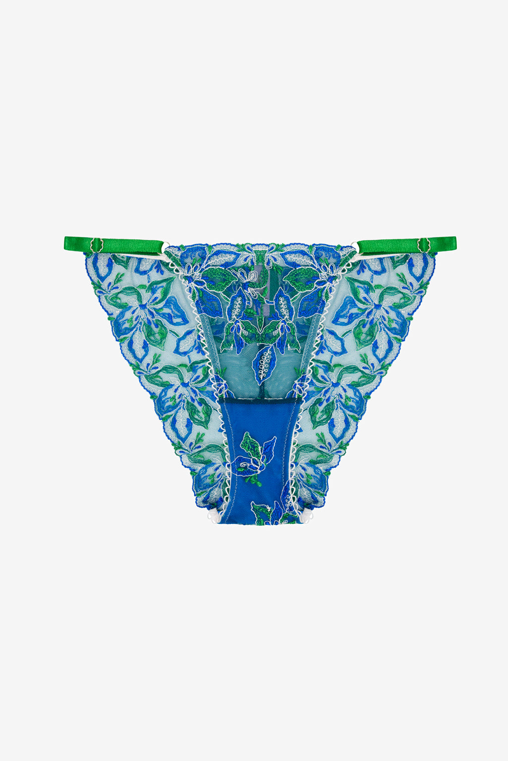Blue Floral Print Brief