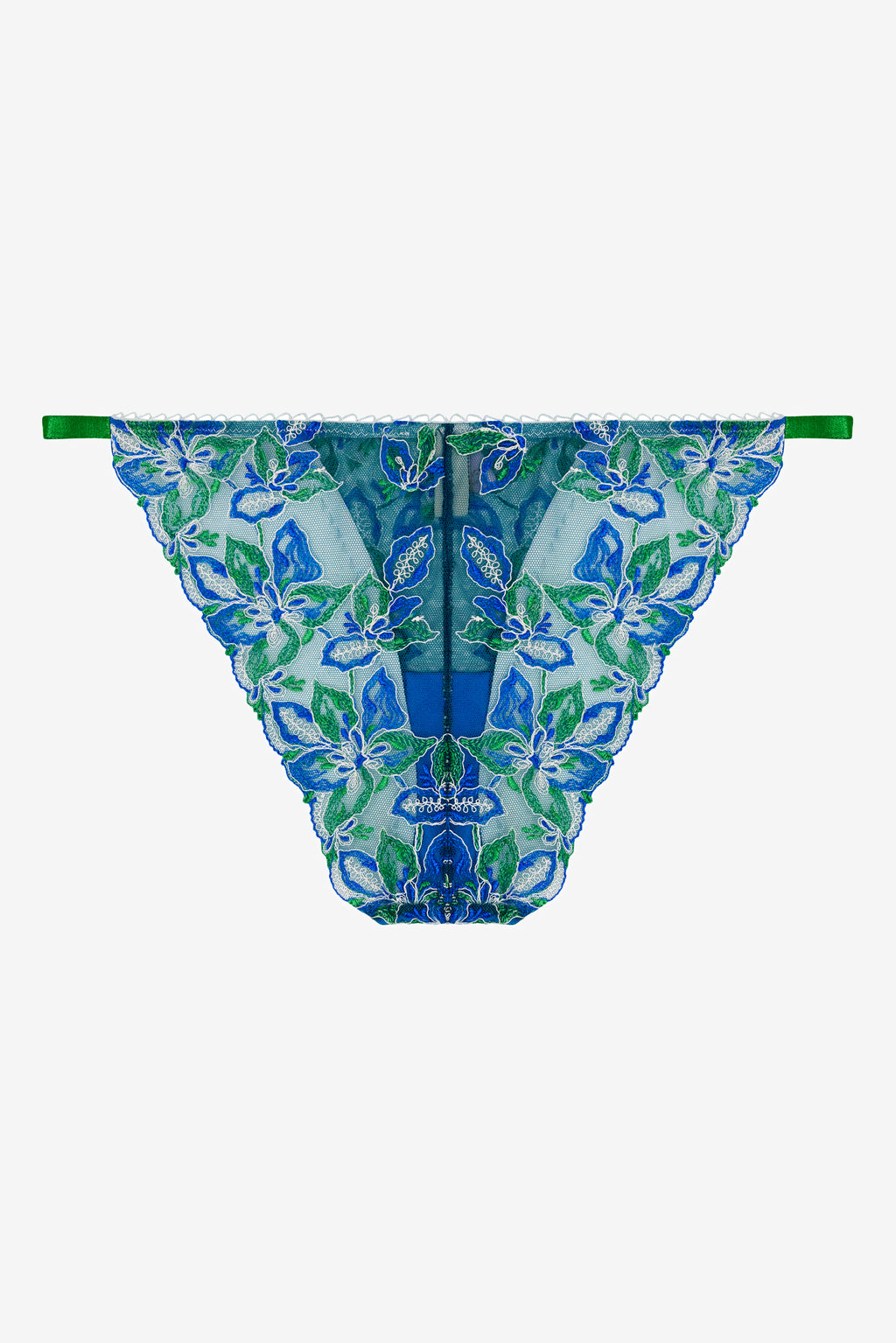 Blue Floral Print Brief