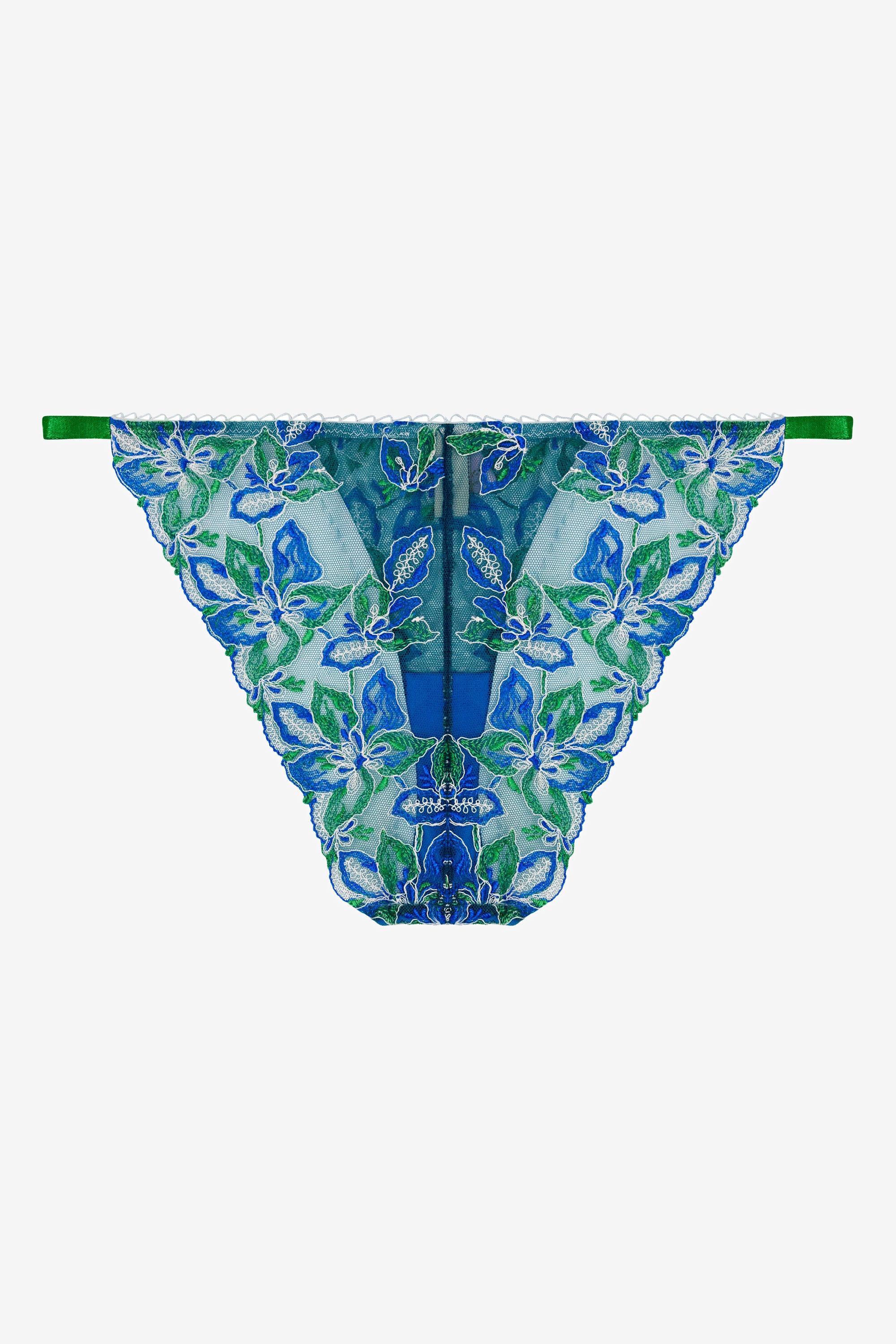 Blue Floral Print Brief