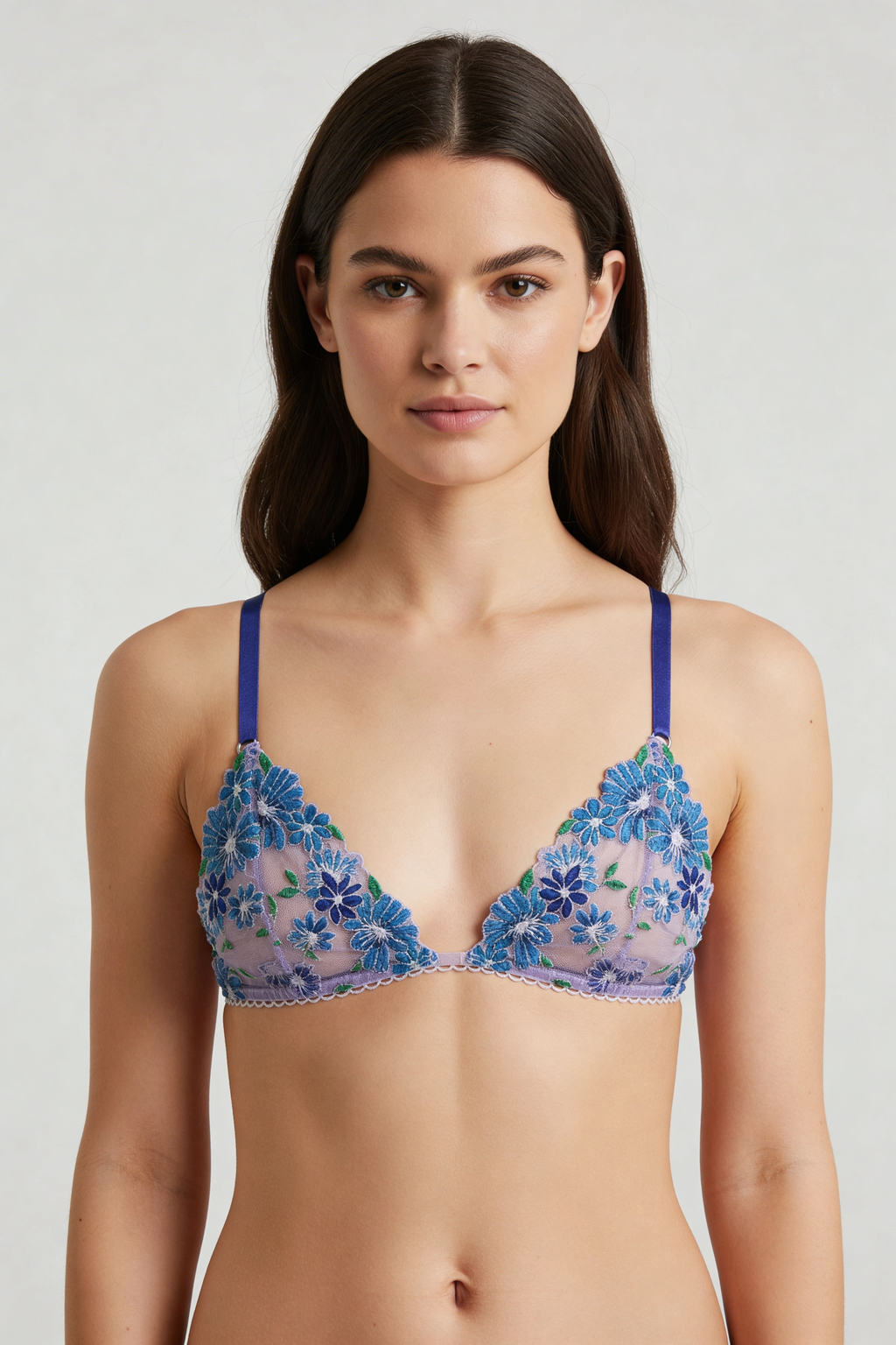 Lilac Floral Print Bralette