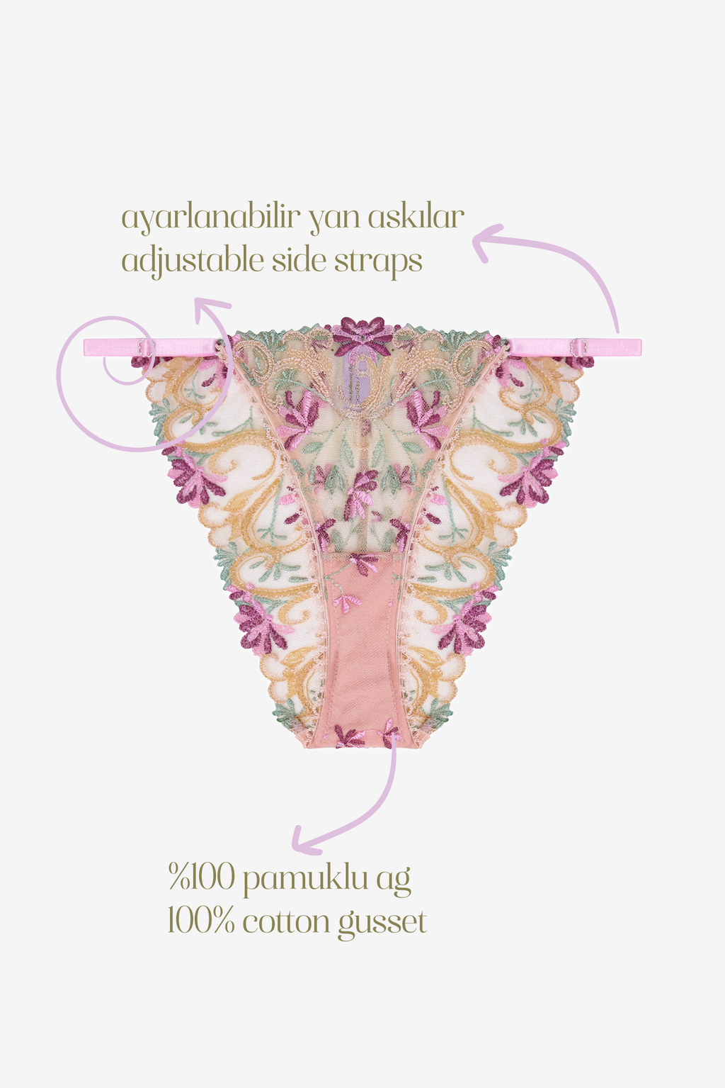 Aurore - Pastel Floral Prin Brief