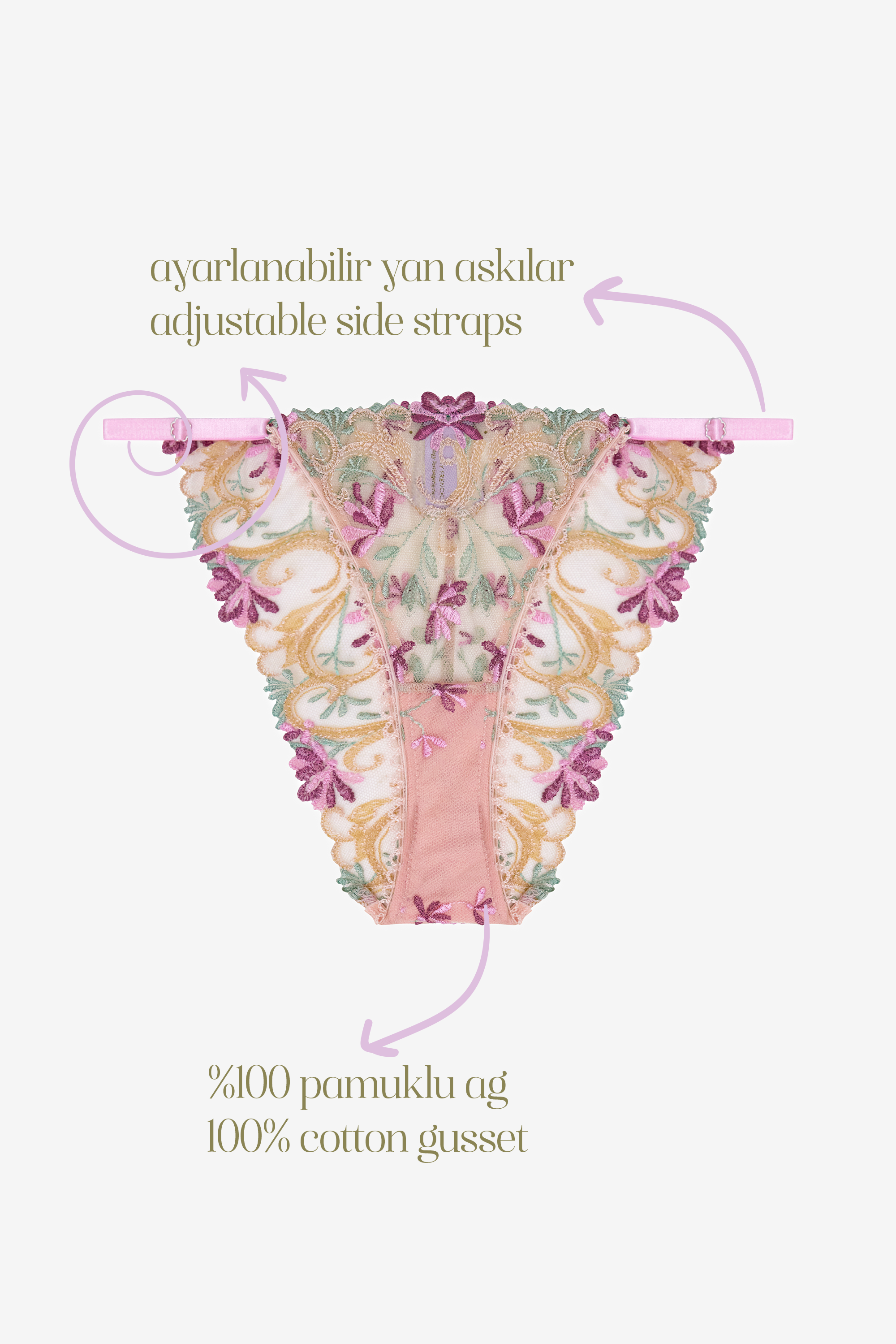 Aurore - Pastel Floral Prin Brief