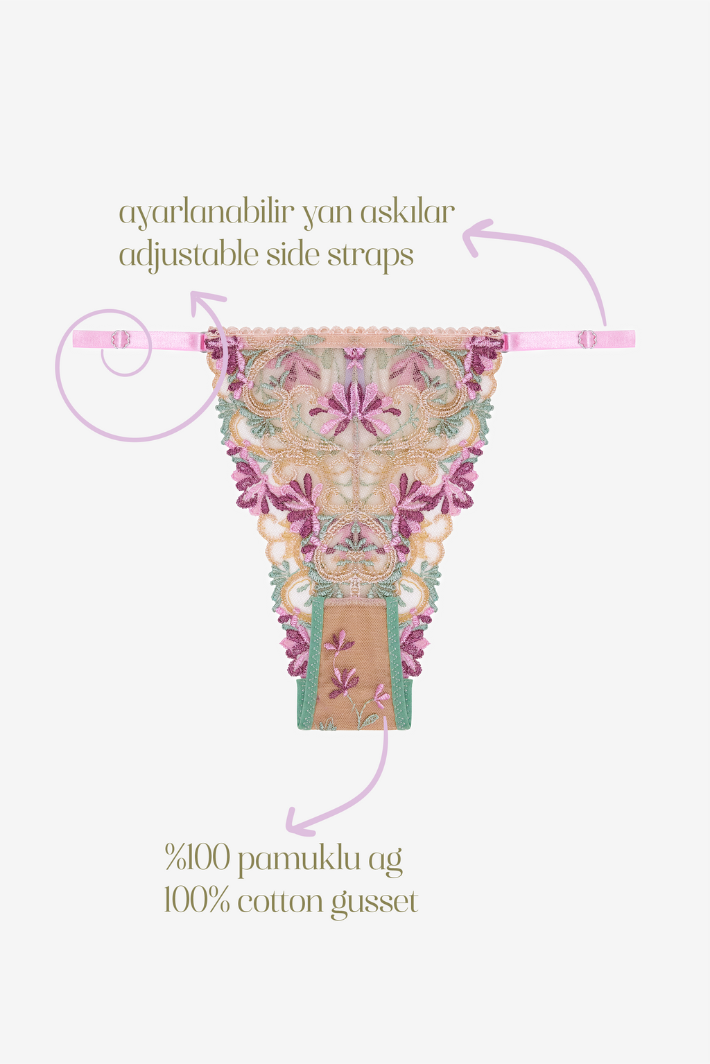 Aurore - Pastel Floral Prin Brazilian